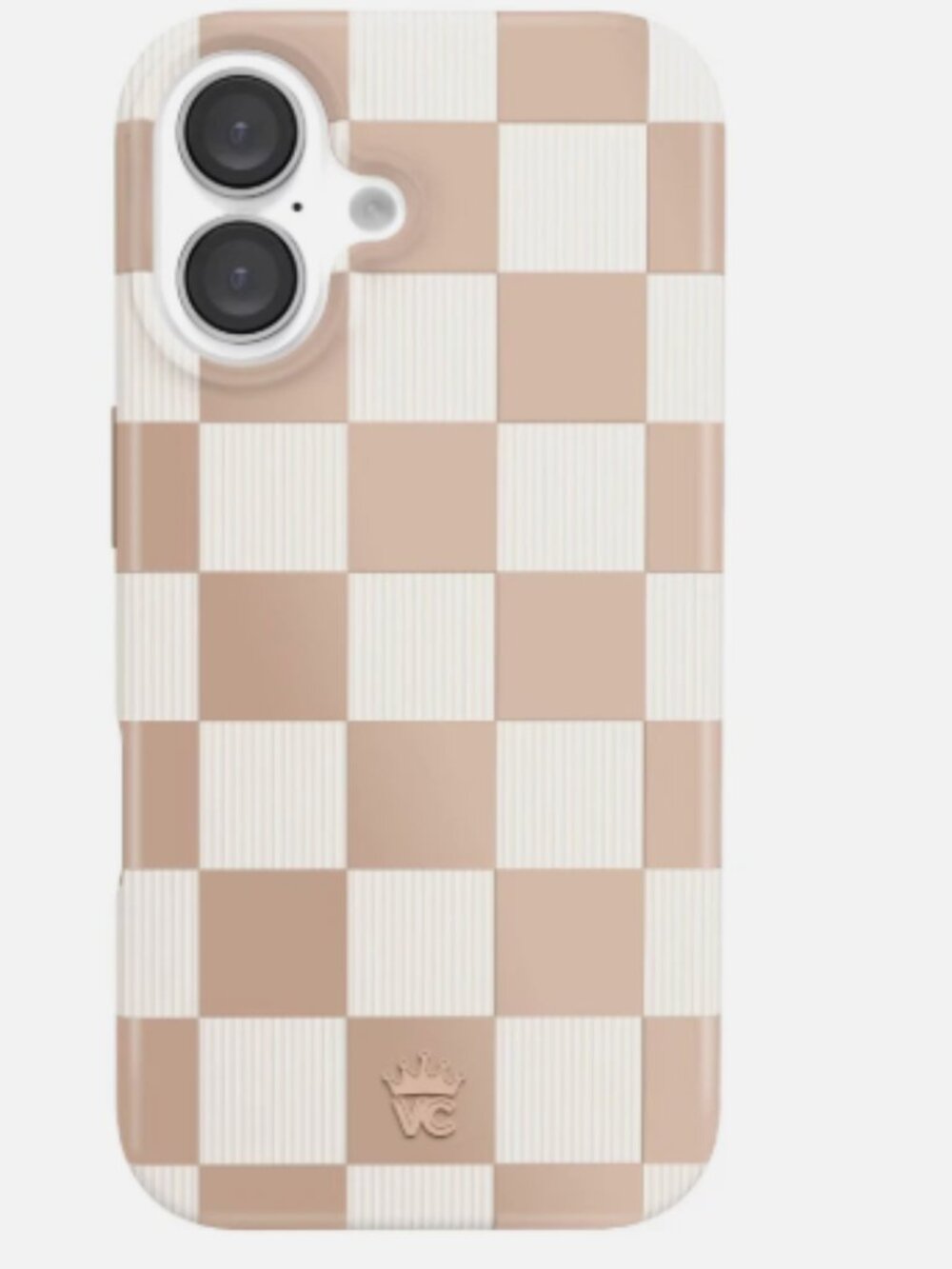 iPhone 16 Velvet Caviar Nude Vibe Checker Case for MagSafe • 10ft Drop Tested